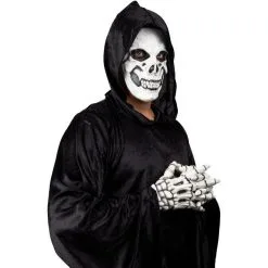 Adult Skeleton Mask & Gloves Costume Accessory Kit