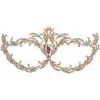 Adult Rose Gold Filigree Cat Eye Metal Mask
