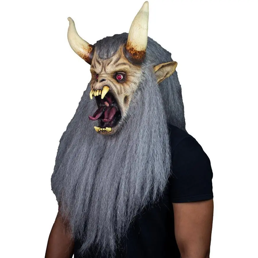Adult Krampus Latex Mask - Image 2