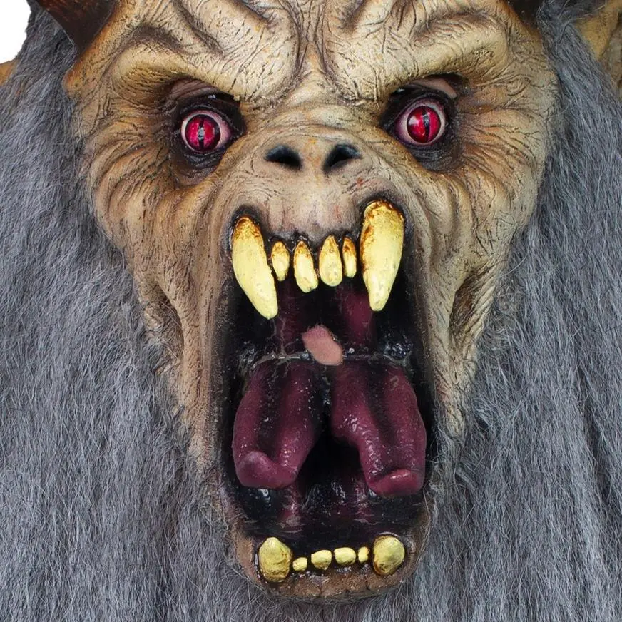 Adult Krampus Latex Mask - Image 4