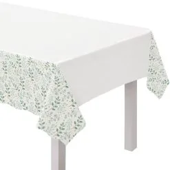 Simply Thankful Plastic Table Cover, 54in X 102in