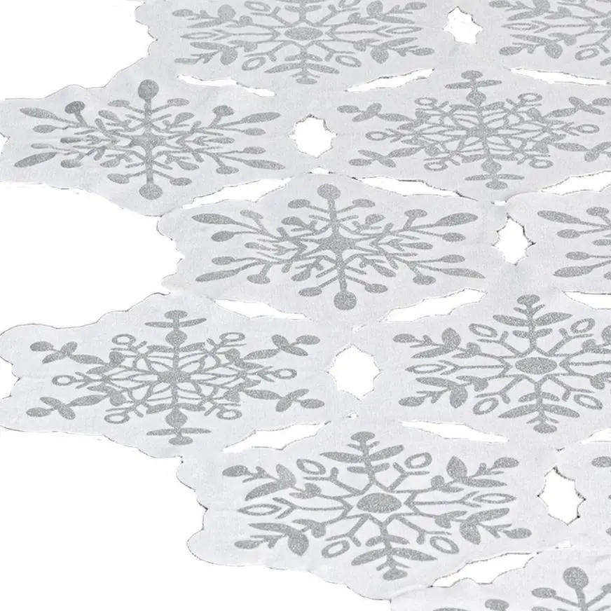 Snowflake Fabric Table Runner, 20.5in X 55in - Image 2