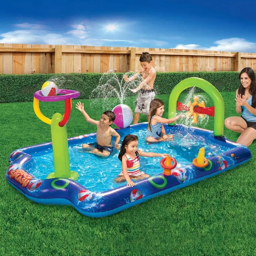 Big Splash Inflatable Plastic Activity Pool, 5.5ft X 7.9ft, 4pc - Image 2