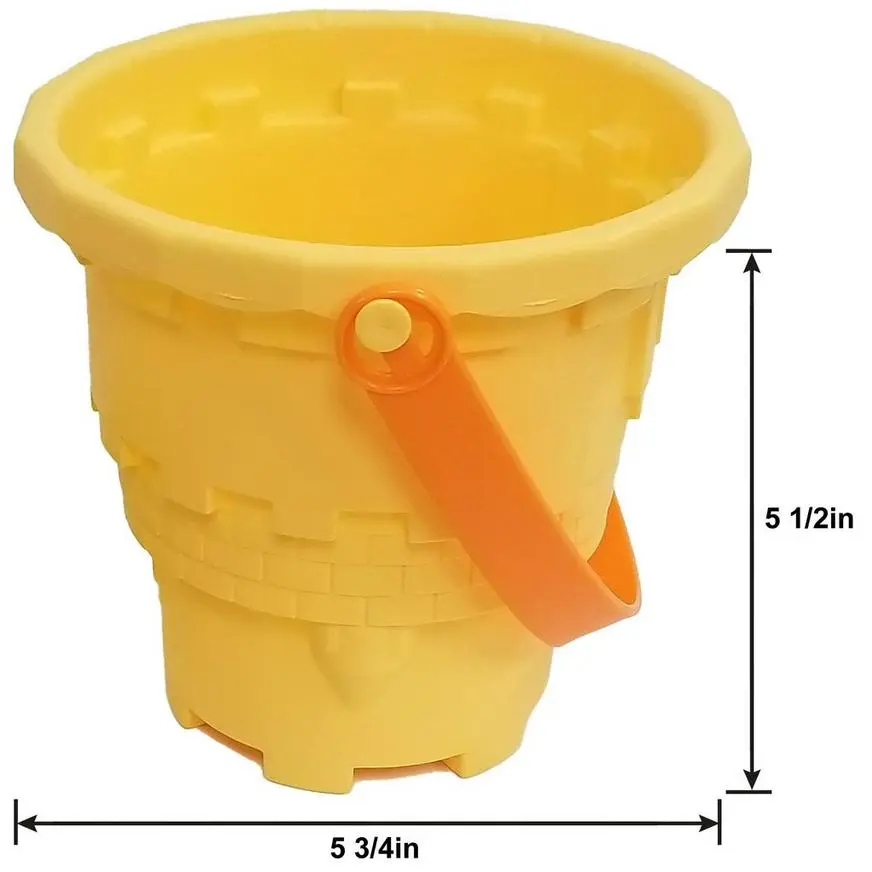 Sandcastle Bucket Soft Plastic Beach Toy Set, 3pc - Image 2