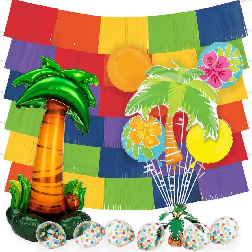 Palm Tree Luau Balloon Backdrop Kit