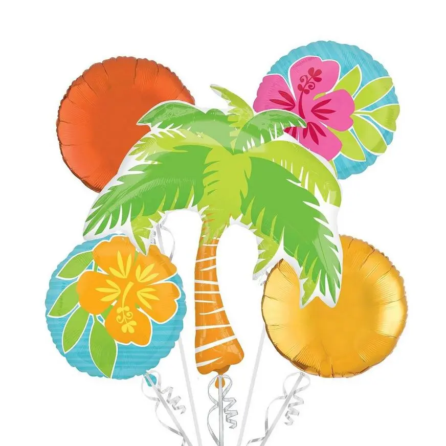 Palm Tree Luau Balloon Backdrop Kit - Image 4