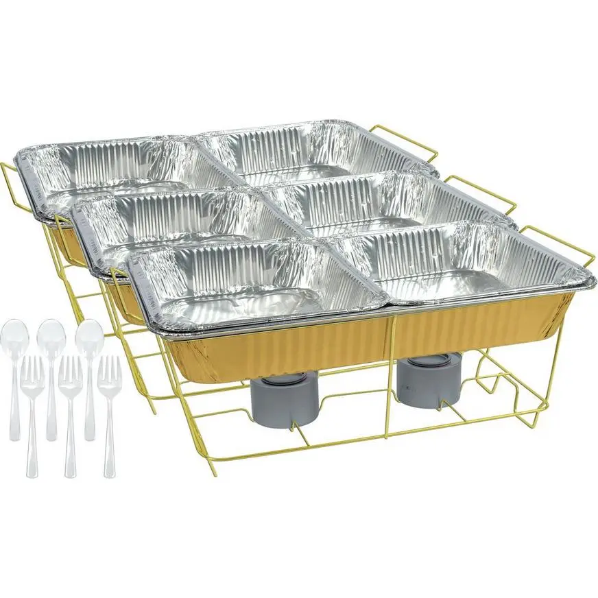 Gold Chafing Dish Buffet Set 24pc