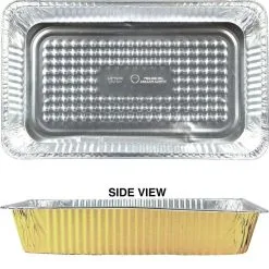 Gold Aluminum Full Chafing Dish Steam Pan