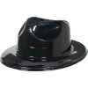 Black Plastic Fedora