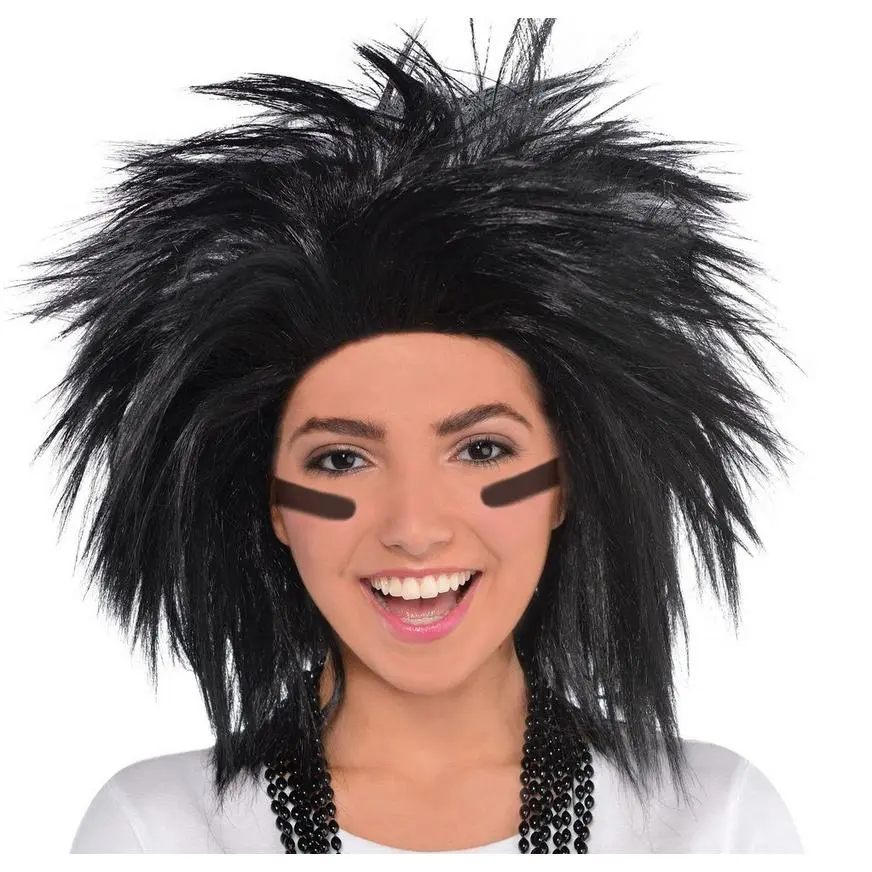 Black Crazy Wig