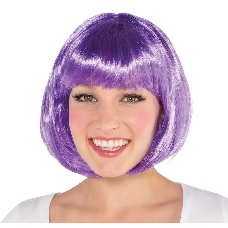 Purple Bob Wig