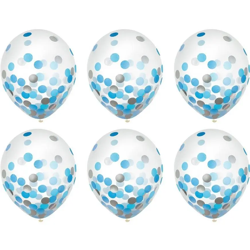 6ct, 12in, Confetti Balloons - Image 2