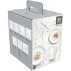 White Tableware Kit For 20 Guests, 222pc