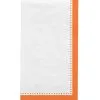 Orange Premium Paper Buffet Napkins, 4.5in X 7.75in, 20ct