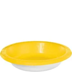 Yellow Paper Bowls, 20oz, 20ct