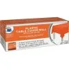 Orange Plastic Table Cover Roll With Slide Cutter, 54in X 126ft