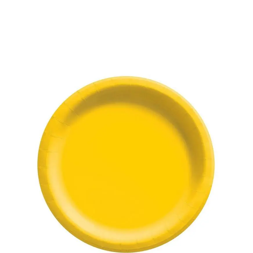 Sunshine Yellow Paper Tableware Kit For 20 Guests - Image 2
