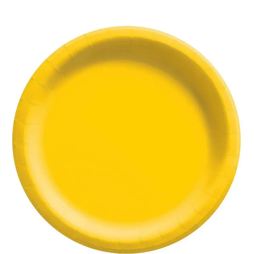 Sunshine Yellow Paper Tableware Kit For 20 Guests - Image 3