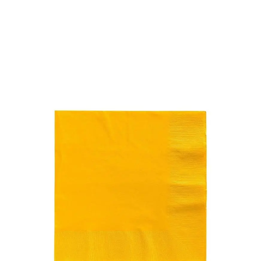 Sunshine Yellow Paper Tableware Kit For 20 Guests - Image 4