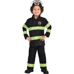 Boys Reflective Firefighter Costume