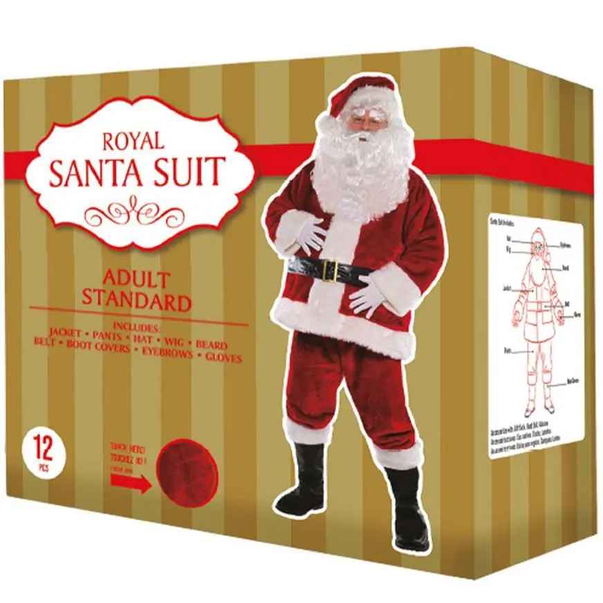 Adult Royal Santa Suit, 12pc - Image 4
