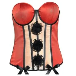 Red Vintage Clown Corset - Freak Show