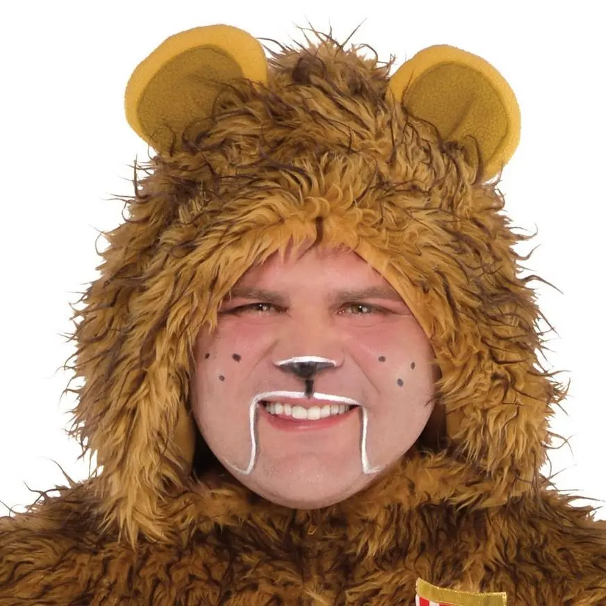 Adult Zipster Cowardly Lion One Piece Costume Plus Size - The Wizard Of Oz - Image 2