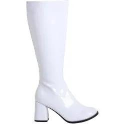 ELLIE SHOES INC Womens White Go-Go Boots