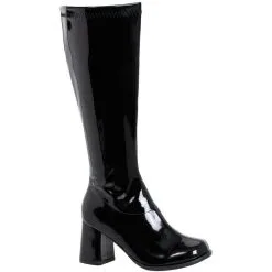 ELLIE SHOES INC Womens Black Go-Go Boots