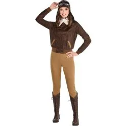 AMSCAN Adult Amelia Earhart Costume