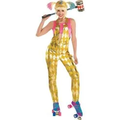 AMSCAN Adult Booby Trap Harley Quinn Costume - Birds Of Prey