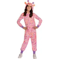 Child Zipster Pastel Giraffe One-Piece Costume