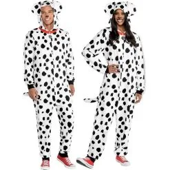 AMSCAN Adult Dalmatian Dog One Piece Zipster Costume