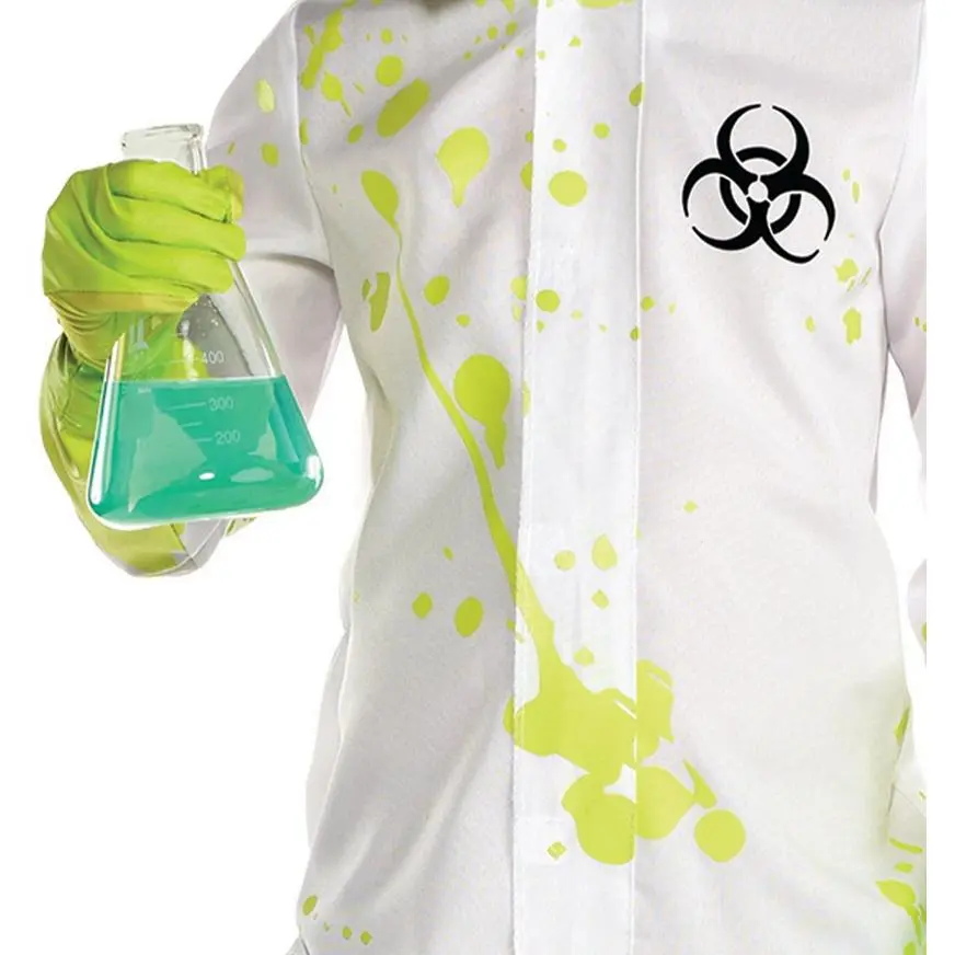 AMSCAN Kids' Radioactive Hazmat Suit Glow-in-the-Dark Costume - Image 3