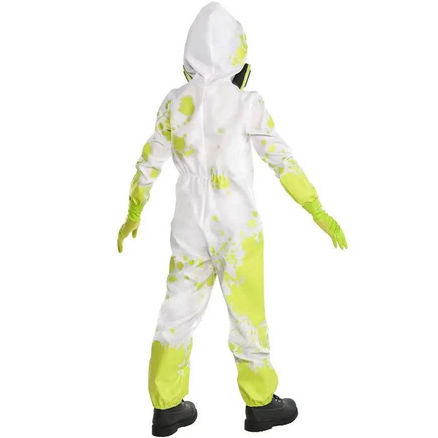 AMSCAN Kids' Radioactive Hazmat Suit Glow-in-the-Dark Costume - Image 5