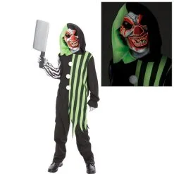 SEASONAL VISIONS INT'L LTD Light-Up Electric Terror Clown Costume For Kids 