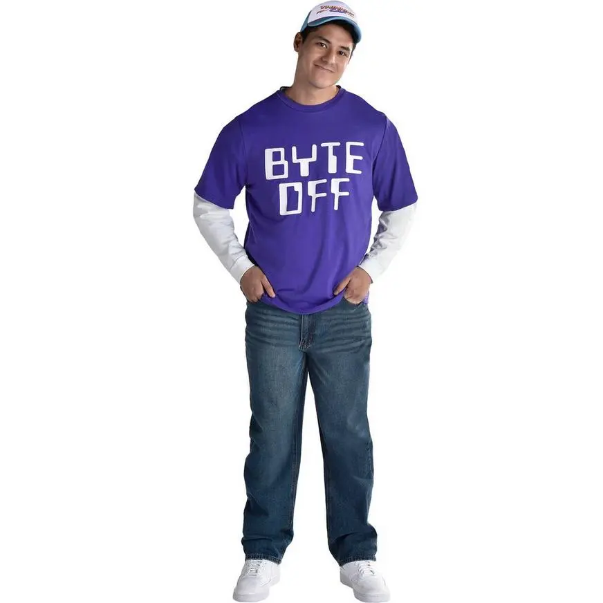 Party City Adult Dustin's Byte Off T-Shirt - Stranger Things 4 - Image 2