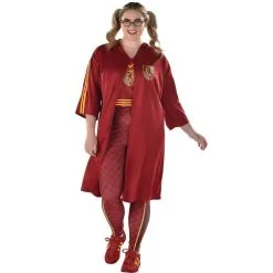 AMSCAN Adult Gryffindor Quidditch Plus Size Costume - Harry Potter