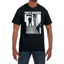 Party City Adult Black Michael Myers Party Crasher Cotton T-Shirt - Halloween